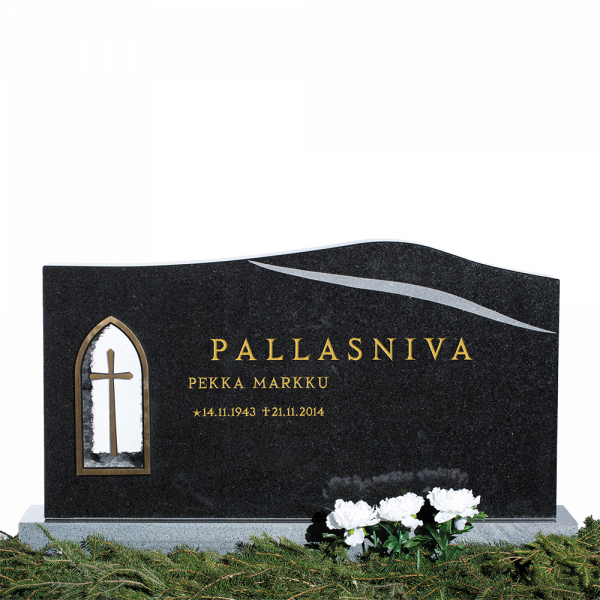 Hautakivi, nimi ja syntymäaika.