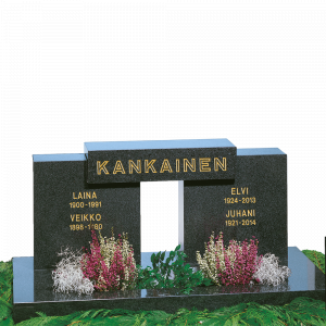 Kivinen hautakivi, muistot elävistä.