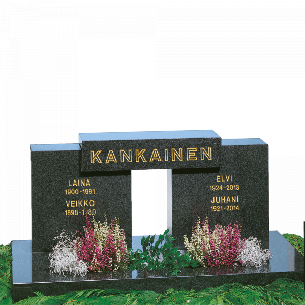 Kivinen hautakivi, muistot elävistä.