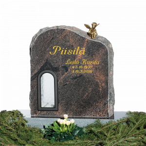 Hautakivi Leila Karitalle, koristeellinen.